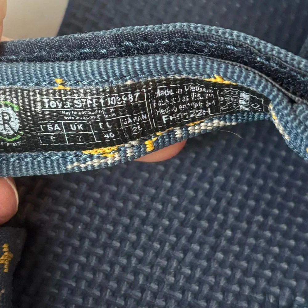 Teva Original Universal Sandals Sun and Moon Sunscape Insignia Blue Women's Sz 9 - Picture 9 of 9